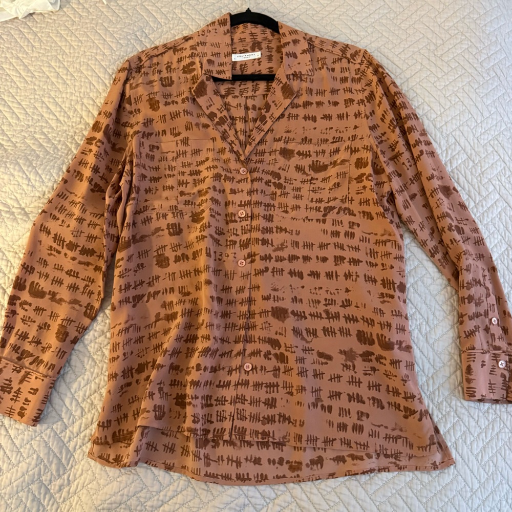 Equipment silk blouse